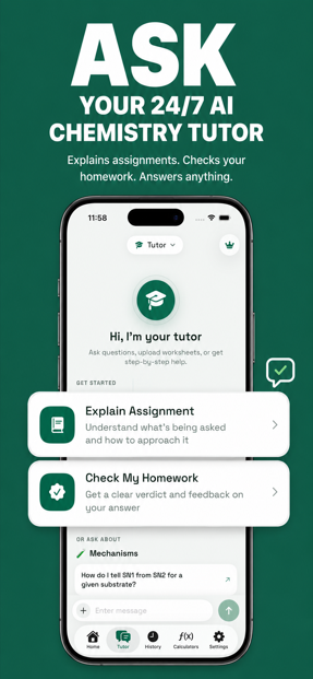 AI tutor screen with Explain Assignment and Check My Homework cards